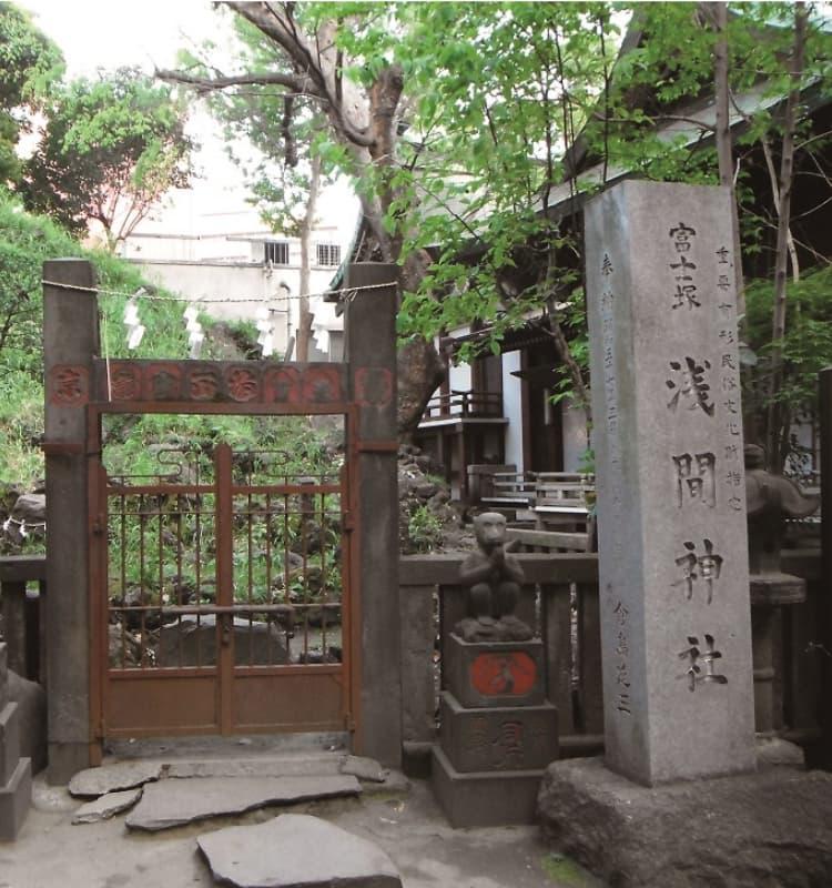 在江户创造的富士山